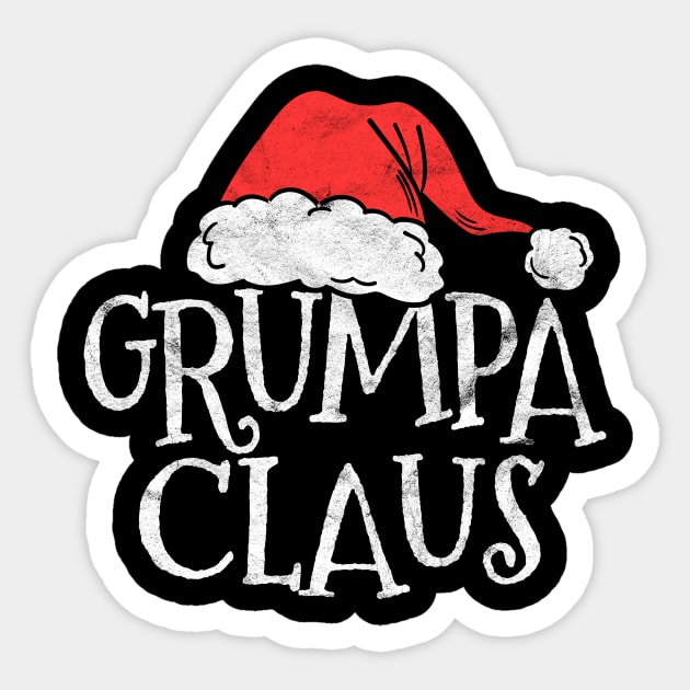 Retro Grumpa Claus Gift Fun Christmas Santa Costume Grandpa Sticker by rhondamoller87